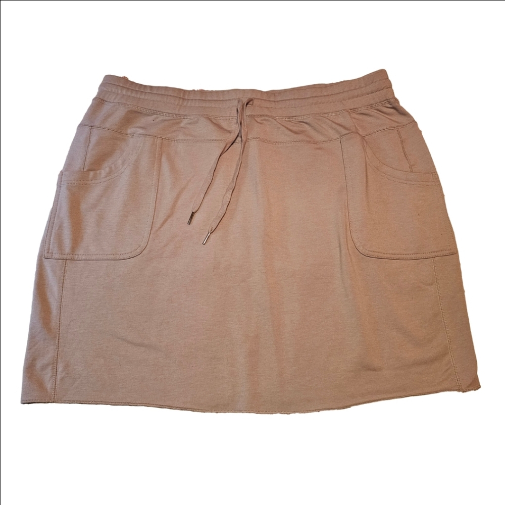 Jofit Golf Skirt Activewear Taupe Elastic Drawstring Waist Womens XXL